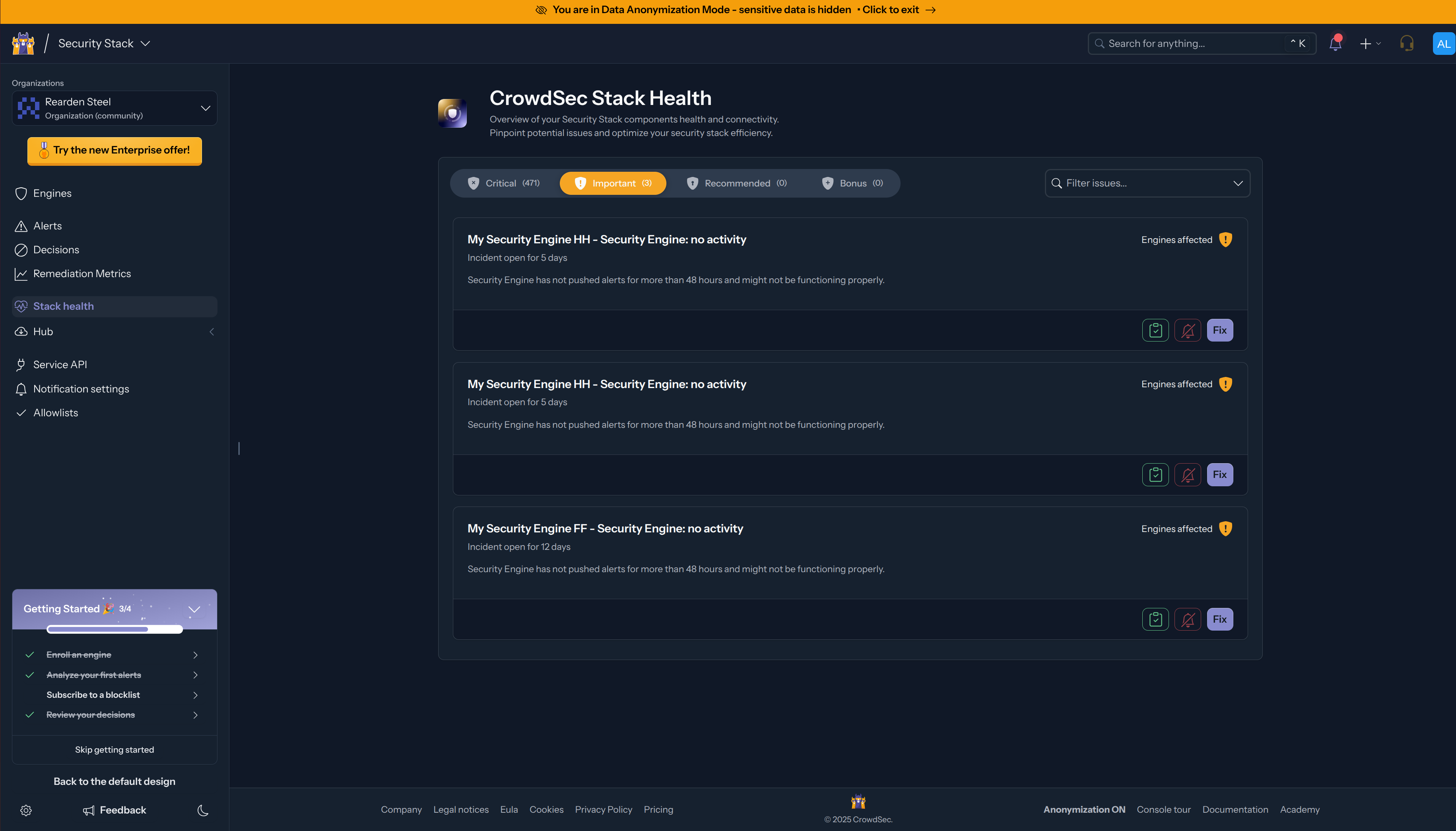 Stack Health Overview