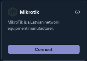 Mikrotik Integration Card